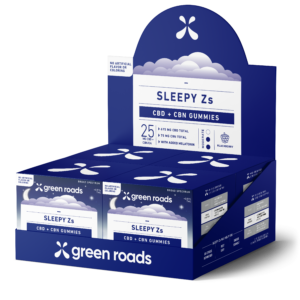 GREEN ROADS WORLD Sleepy Zs CBD/CBN Gummies – 25mg