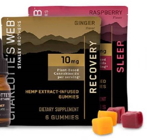 Hemp Extract-Infused Gummies Sleep Raspberry Flavor, Charlotte's Web