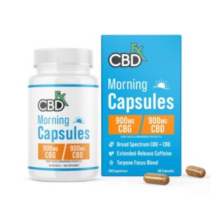 CBDfx CBD+CBG Morning Capsules - 900mg