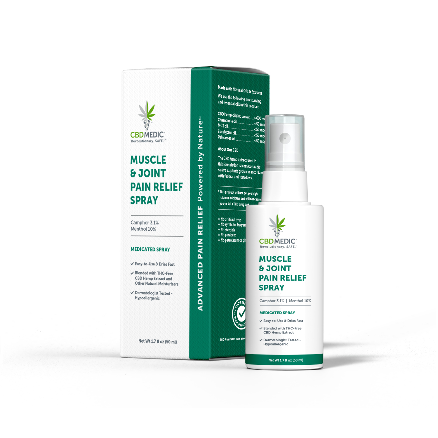 CBD MEDIC MUSCLE & JOINT PAIN RELIEF SPRAY Cool Blue Distribution