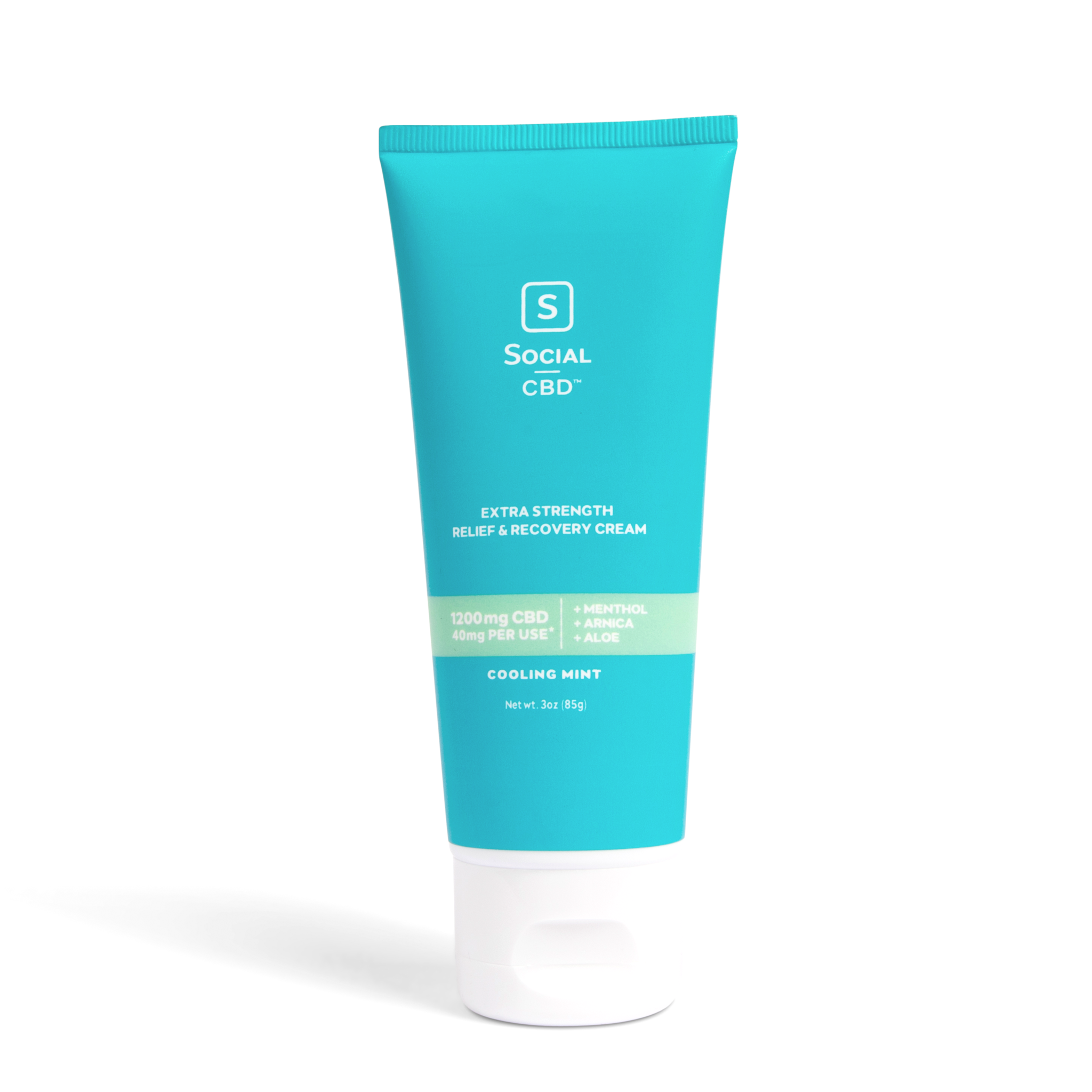 Social CBD Relief & Recovery Cream—1200mg Cool Blue Distribution