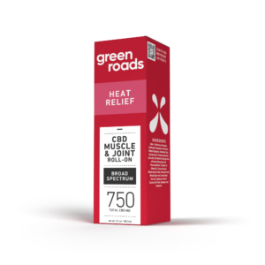 GREEN ROADS WORLD Heat Relief CBD Roll-on - 750mg