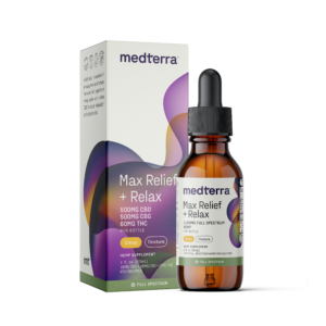 Medterra CBG+CBD Max Relief + Relax Oil Tincture