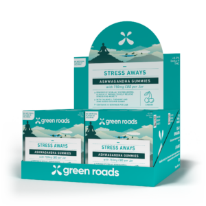 GREEN ROADS WORLD "Stress Away" Gummies (w/ Ashwagandha) – 25 mg