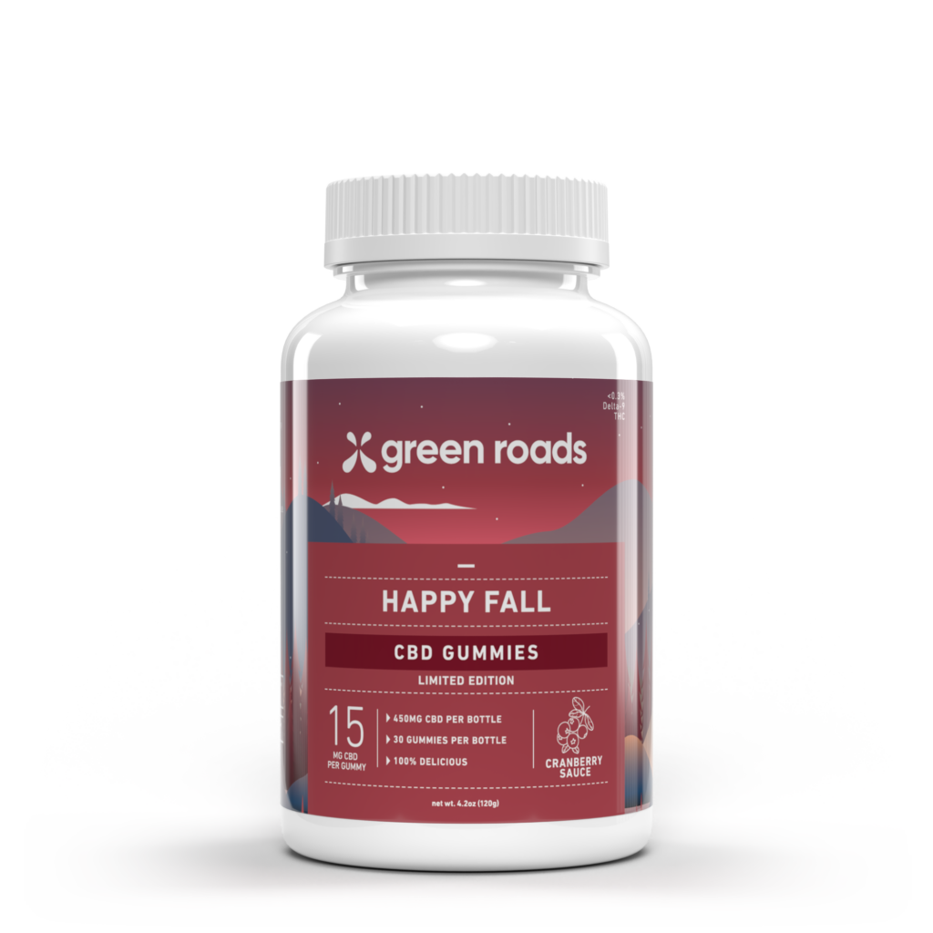 Green Roads Seasonal CBD Gummies 15mg Cool Blue Distribution