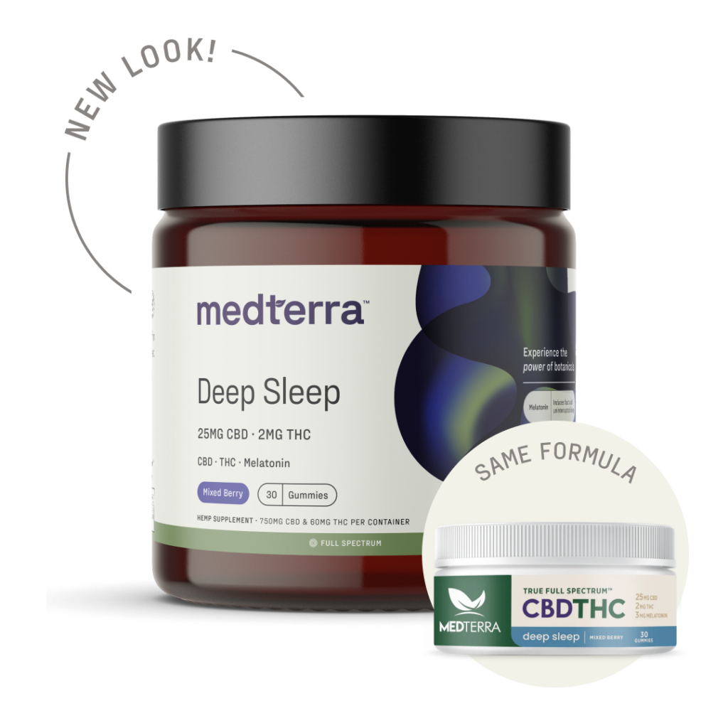 Medterra True Full Spectrum™ Deep Sleep CBD Gummies 20ct Cool Blue
