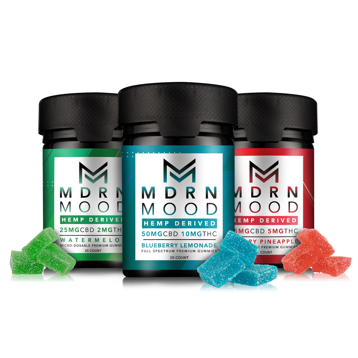 MDRN MOOD Gummies 20ct Cool Blue Distribution MDRN MOOD Gummies 20ct Cool Blue Distribution