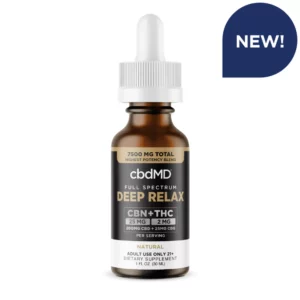 cbdMD CBD + CBN Deep Relax Tincture - 7500mg