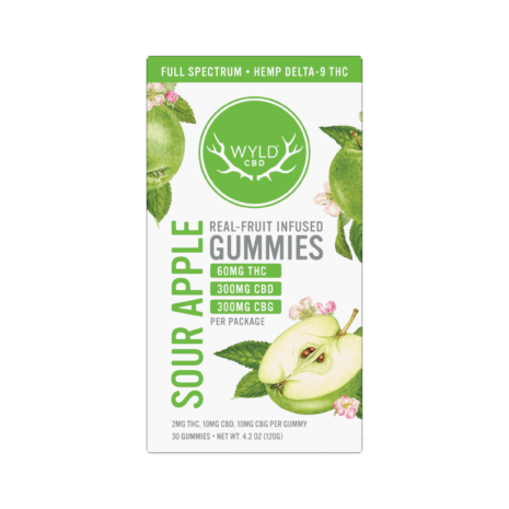 WyldCBD-Hemp_THC_Gummies-30ct_Box-Sour_Apple-F-041624-Front