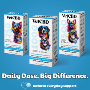 VetCBD Standard Formula CBD Tinctures for Dogs & Cats